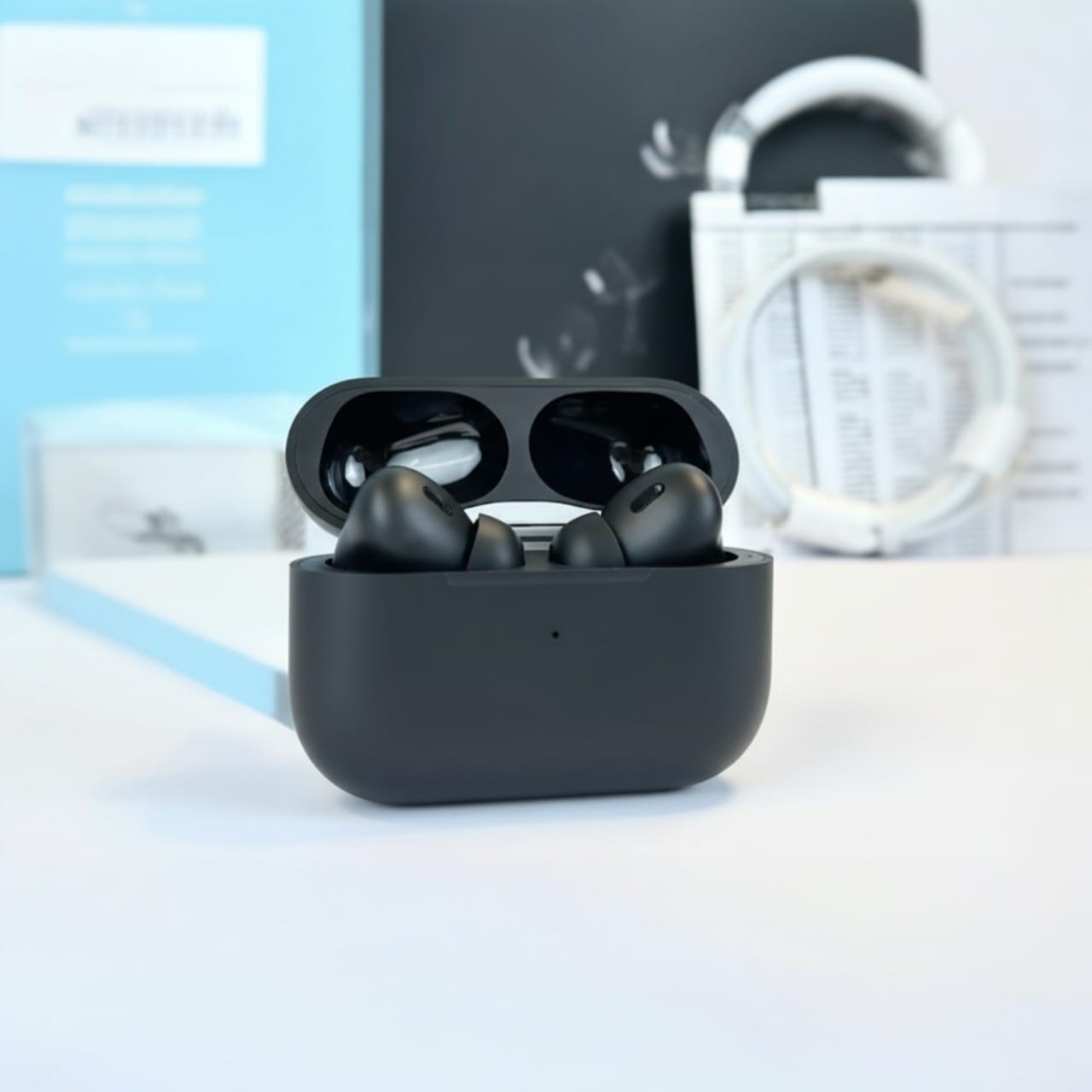 AirPod's Pro Style Earbuds – Bluetooth 5.0, Deep Bass, Pop-Up Pairing