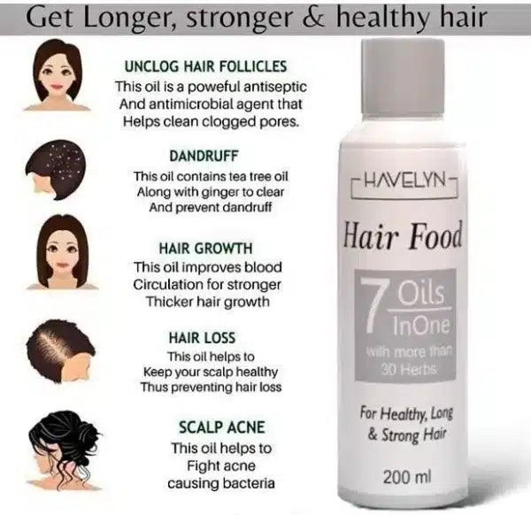 Hair Food Oil 7 in 1 For Healthy Long and strong Oil 200Ml